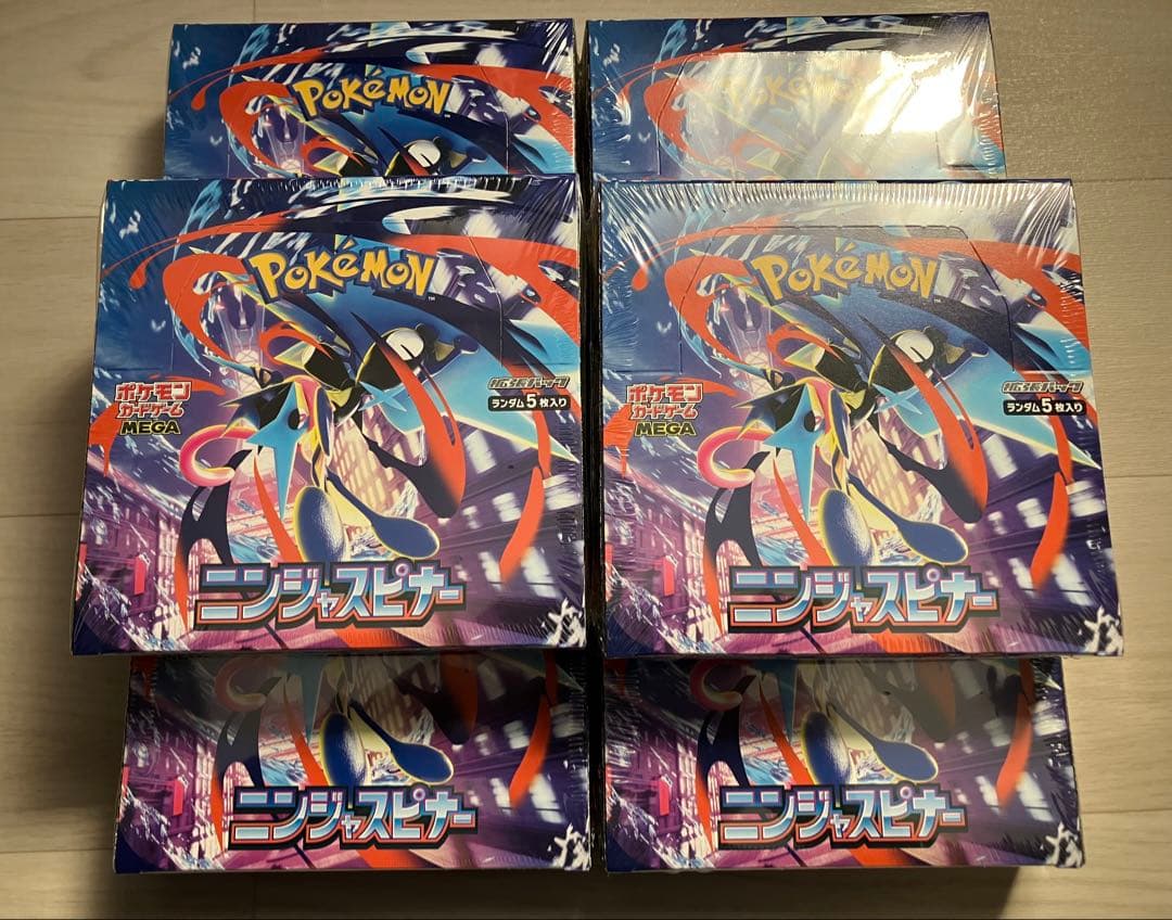 ポケモンカード ニンジャスピナー box シュリンク付き 6box セット