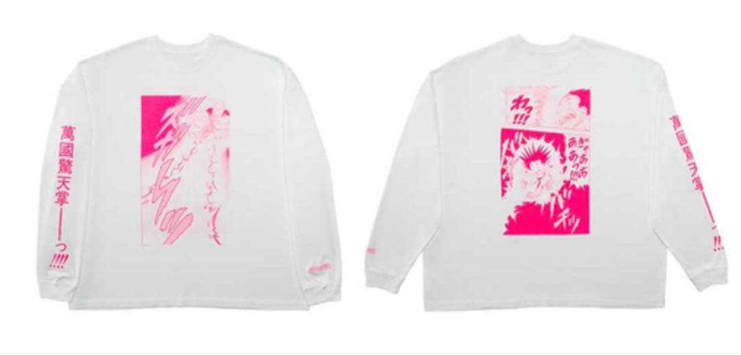 DRAGON BALL ロングスリーブTシャツ　XLサイズ ピンク