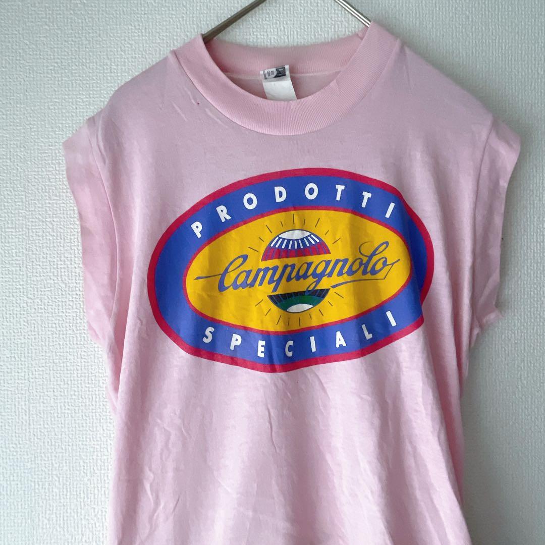 希少✨ヴィンテージ Campagnolo サイクルジャージ ピンク USA製