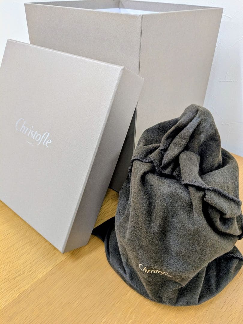 m　新品　未使用品　クリストフル　ケーキスタンド3段　シルバープレート