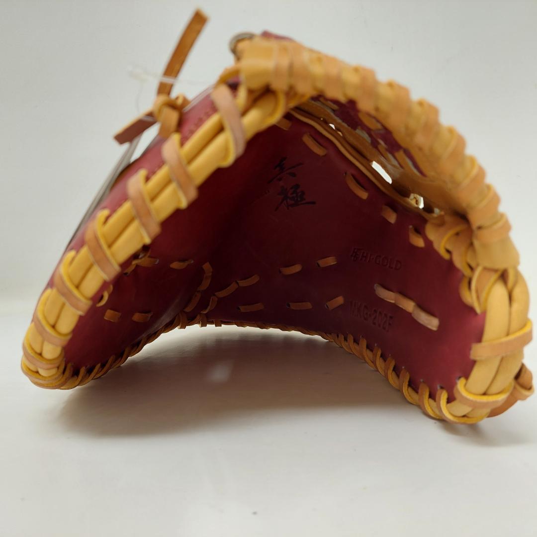 ハイゴールド 硬式 軟式 ファーストミット 左投げ MKG-202Fダークレッド
