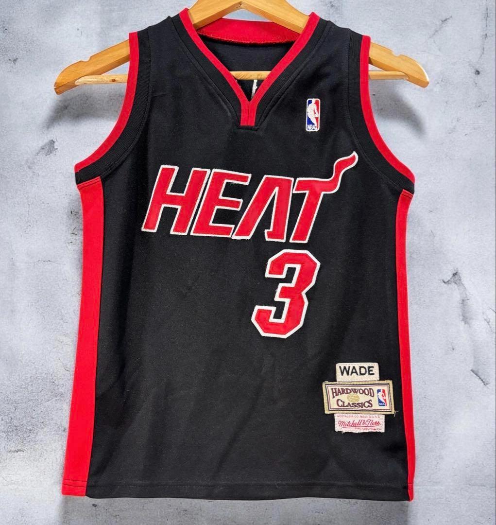 ミッチェルアンドネ HEAT ドウェイン・ウェイド NBA ユニフォーム 黒
