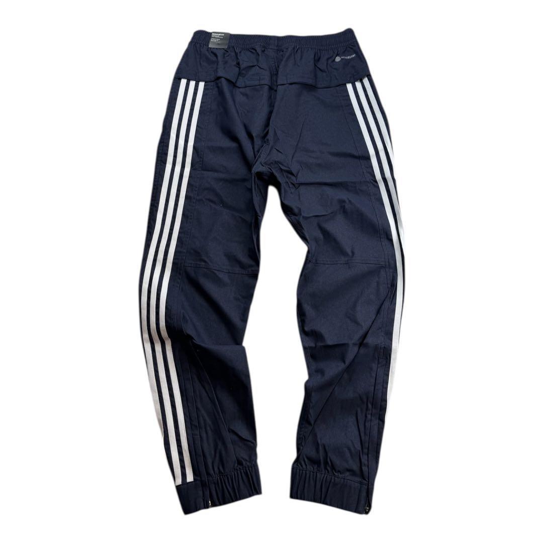 Ｂ新品 XL アディダス adidas デニム風ウーブンセットアップ 上下 紺