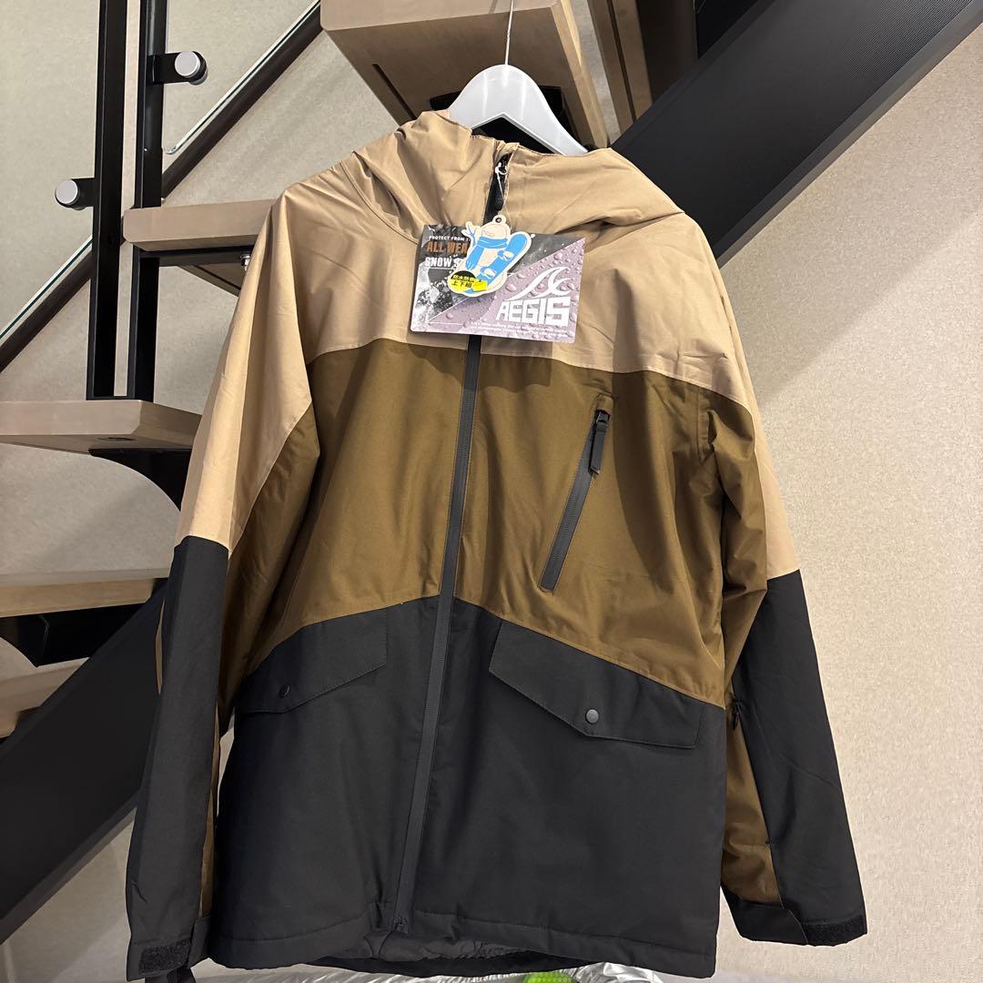 【新品未使用タグ付き】イージス 防水防寒スーツ Mサイズスノーブラウン