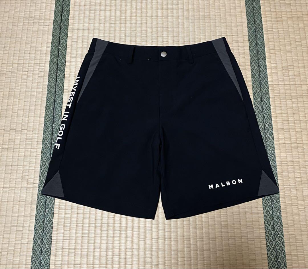 Malbon ゴルフ セットアップ 半袖ハーフジップ＋ショートパンツ