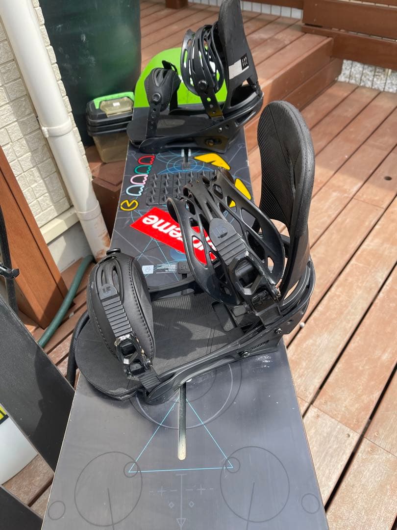 Burton カスタム スノーボード バインディング付き　キャンバー