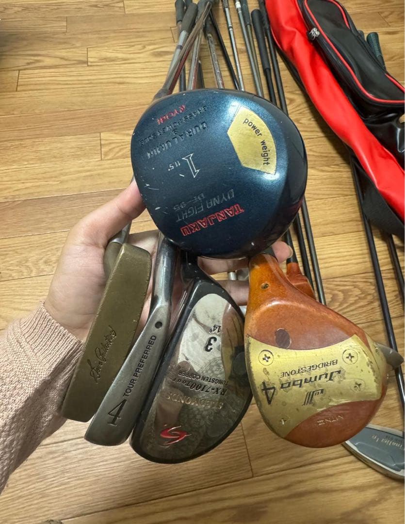 Golfクラブセット 中古 Mizuno他 バッグ付