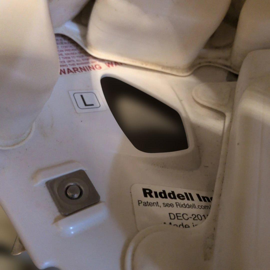 Riddell アメリカンフットボール ヘルメット ホワイト　Lサイズ