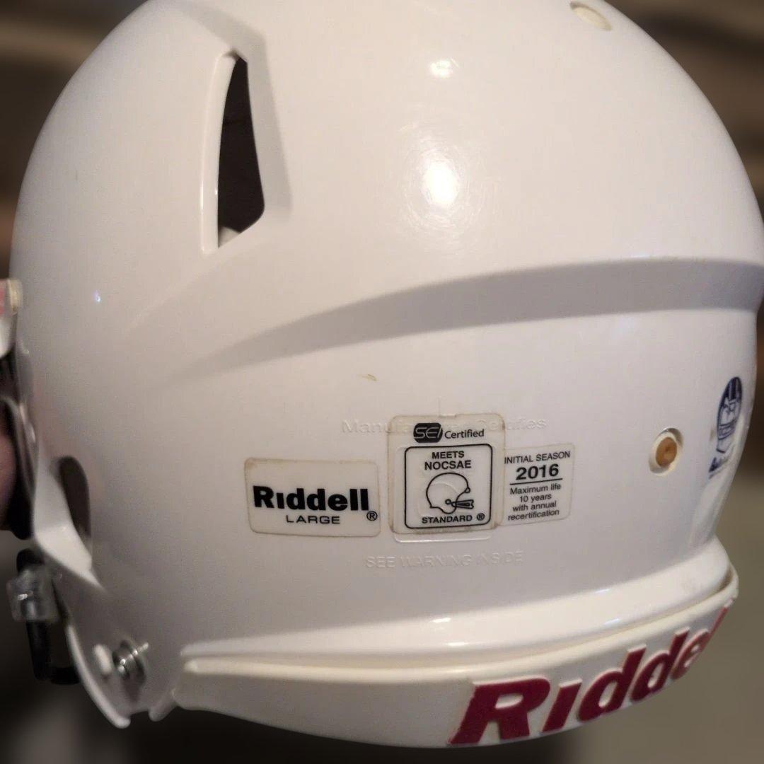 Riddell アメリカンフットボール ヘルメット ホワイト　Lサイズ