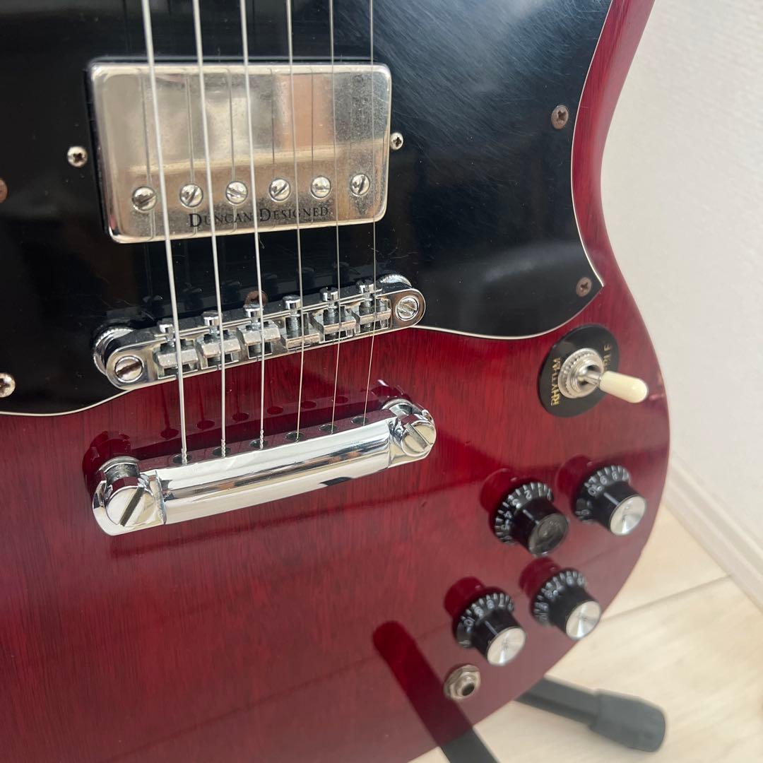 美品 グラスルーツ エレキギター Grass Roots G-SG Cherry
