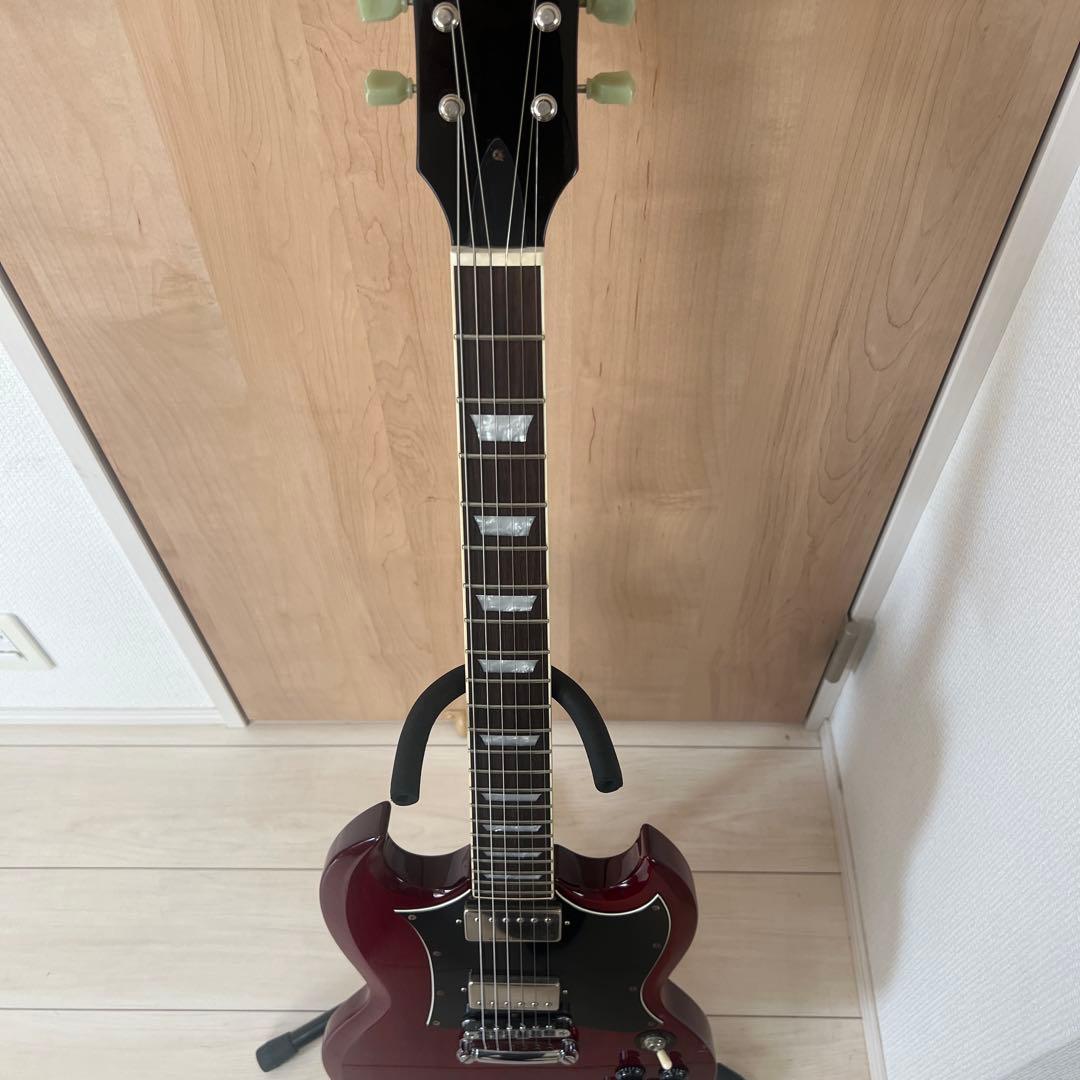 美品 グラスルーツ エレキギター Grass Roots G-SG Cherry