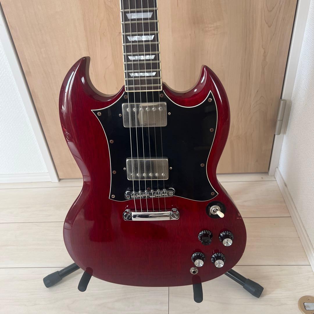 美品 グラスルーツ エレキギター Grass Roots G-SG Cherry