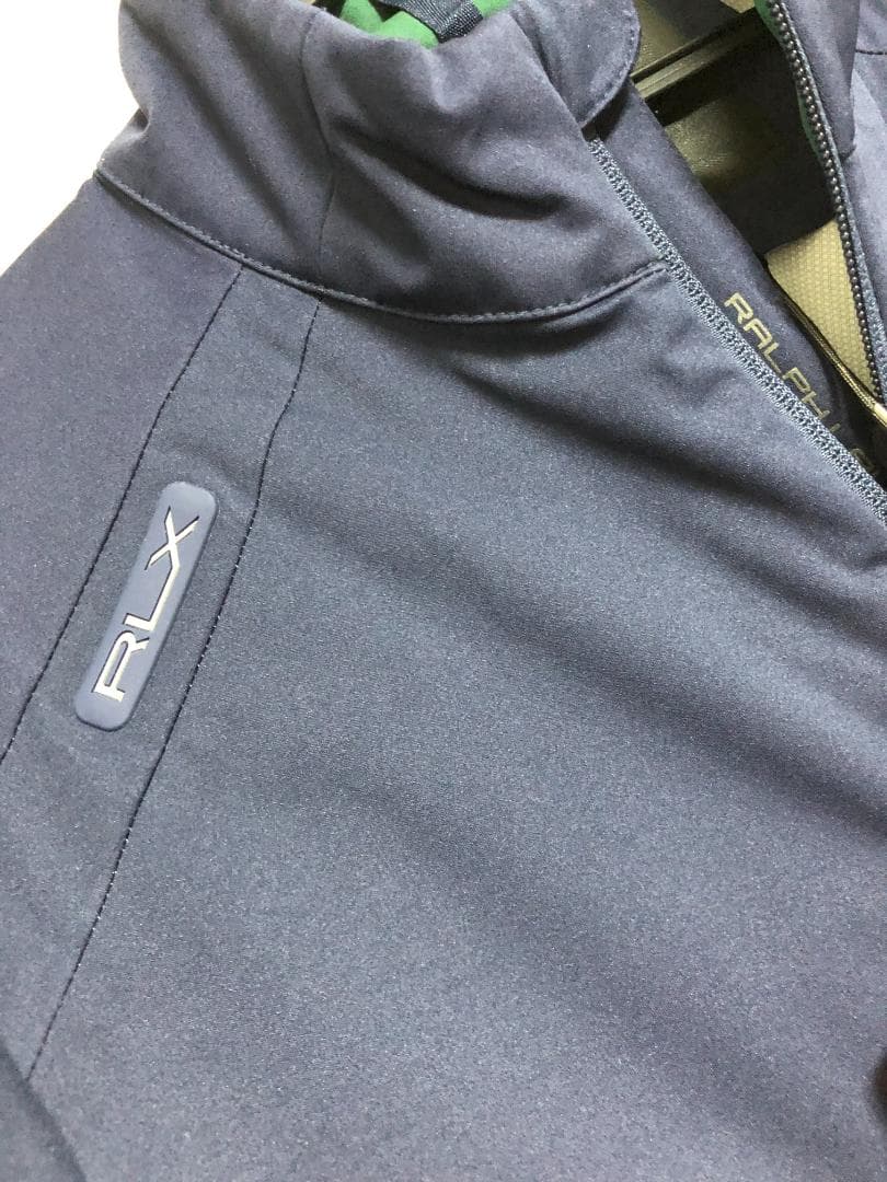 未使用 RLX カラーブロックパッカブルジャケット S M 紺