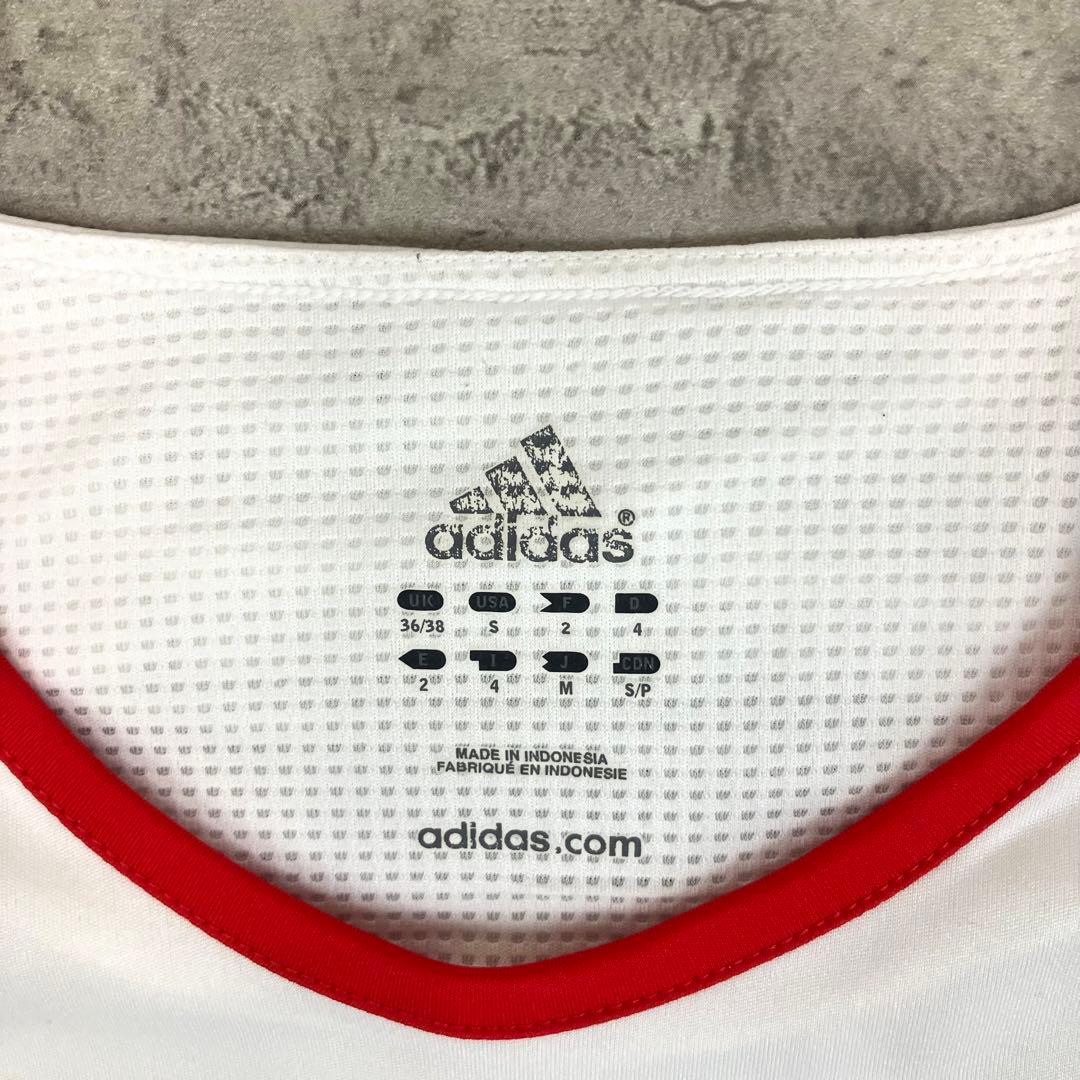 adidas サッカーフランス代表 トレーニングシャツ 古着 トリコロール ロゴ