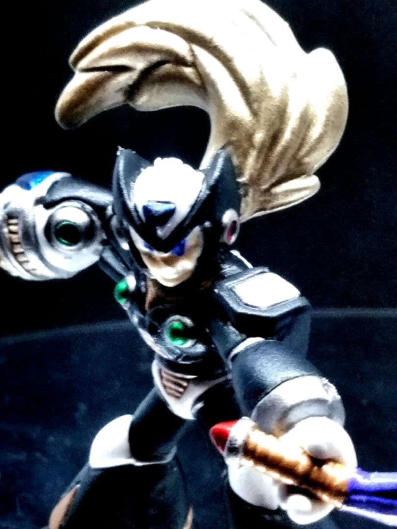 ロックマンX フィギュア 消しゴム 黒ゼロ 　塗装品