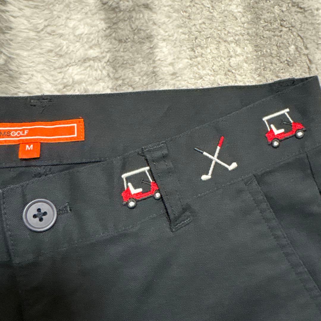 beams golf ビームスゴルフ　ゴルフパンツ　Mレディースゴルフウェア　黒