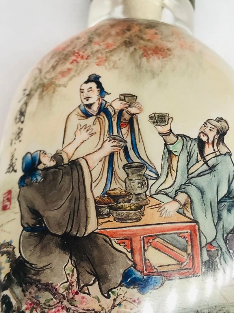 內繪 鼻煙壺 三国志 「桃園結義」 中國傳統文化 無形文化遺産