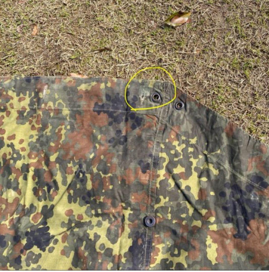 ふ*る様 ドイツ軍　軍幕②　ハーフシェルター２枚　迷彩　パップテント　ポール・収