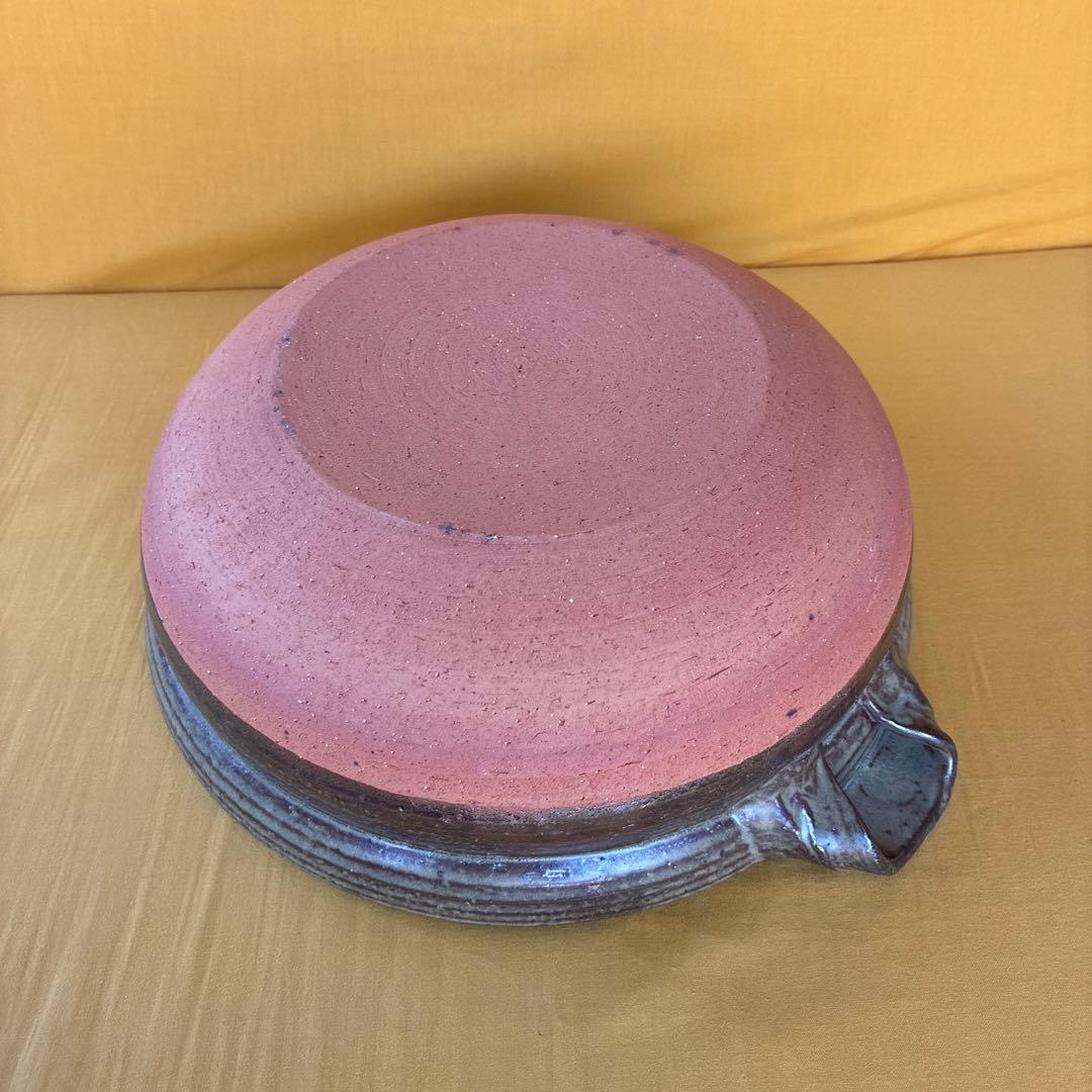 土鍋伊賀焼10.5号深鍋金彩刷毛目