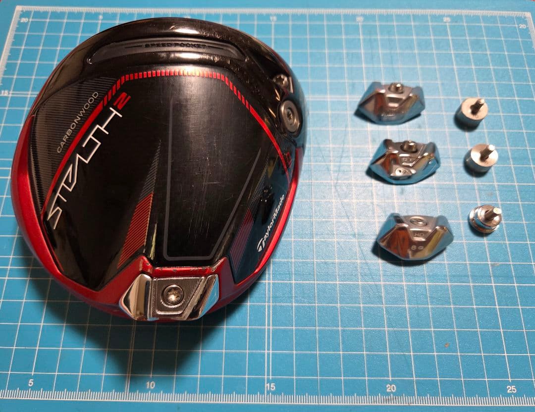 テーラーメイド STEALTH 2 ドライバーヘッド(交換ウェイト、カバー)