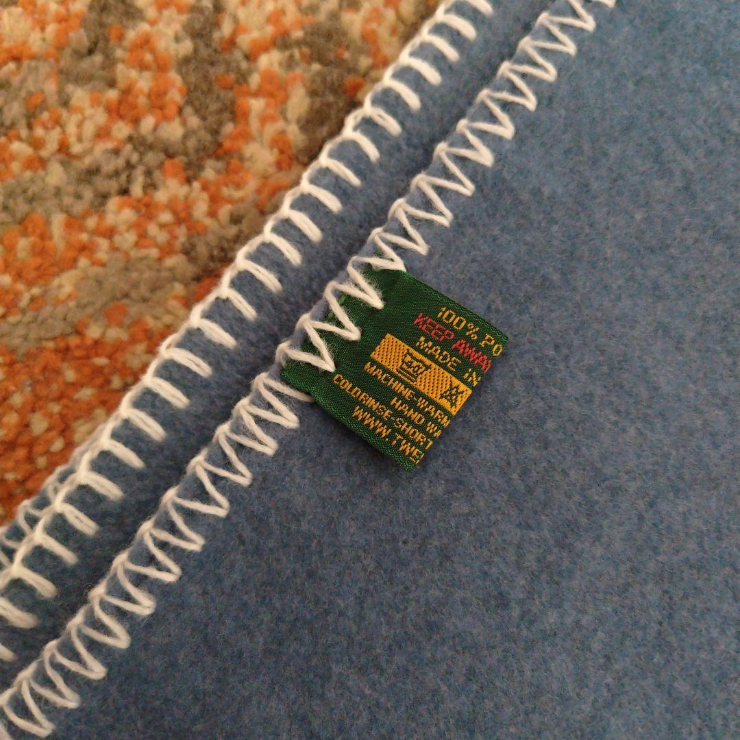TWEEDMILL 青 毛布・ブランケット