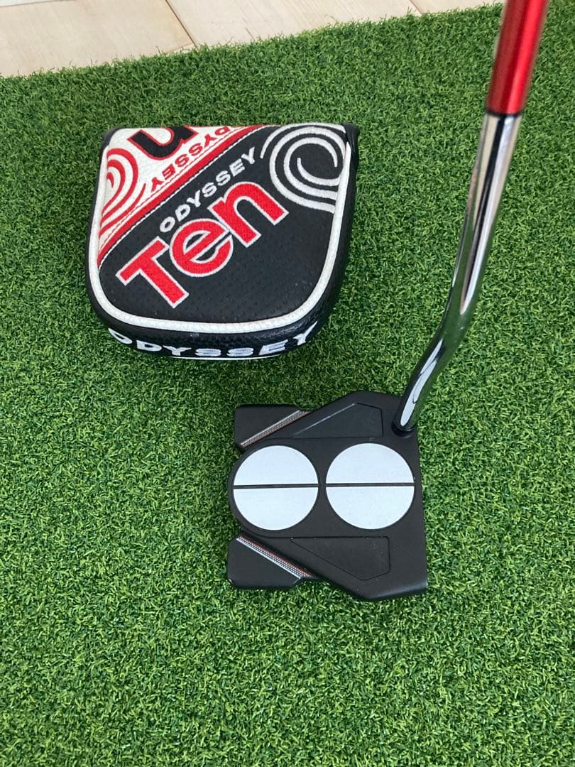 ODYSSEY 2-ball Ten パター ヘッドカバー付き