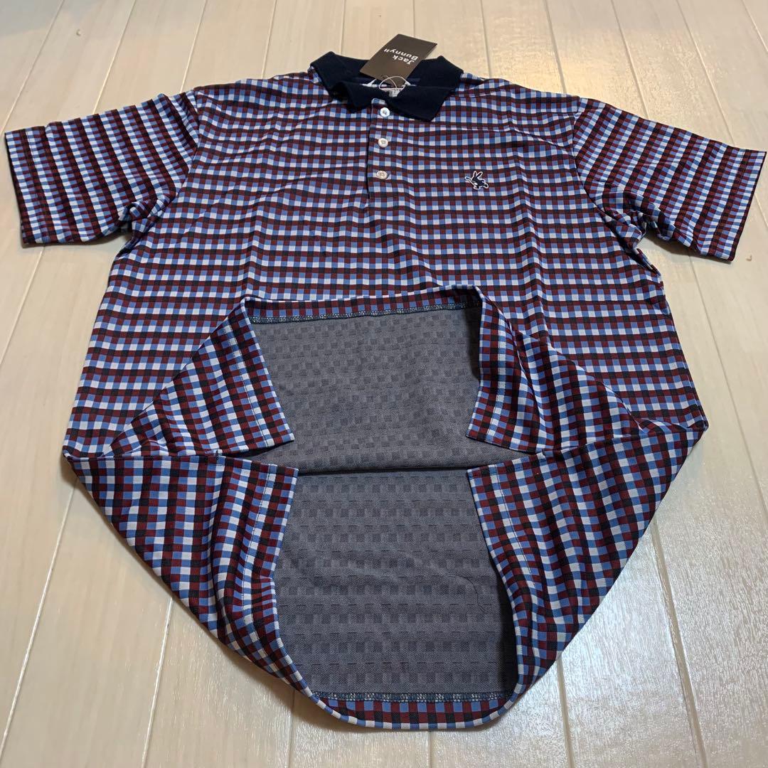 新品■13,200円【ジャックバニー】メンズ　半袖ポロシャツ　5/L ゴルフ
