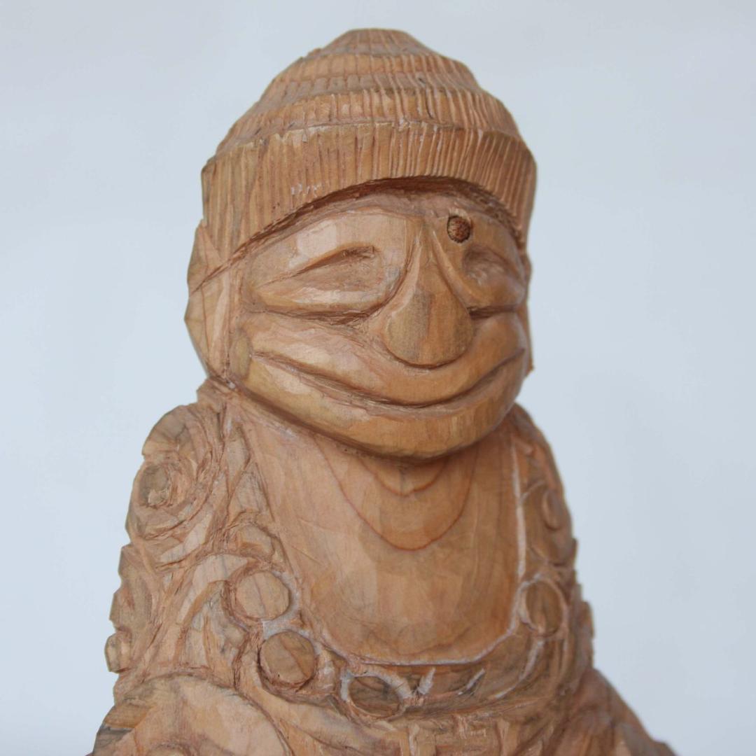 サッカー日本代表　森安監督の木偶 円空仏