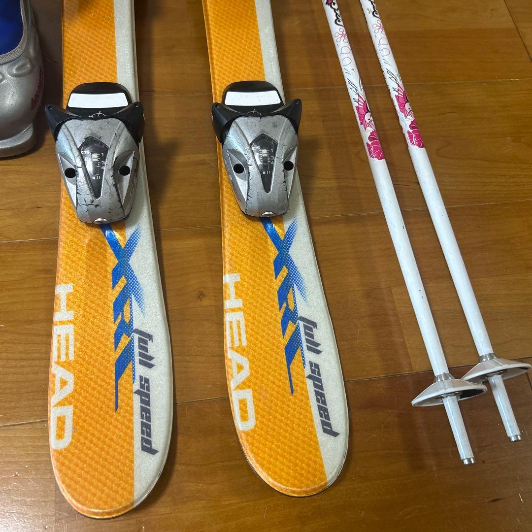 スキー ジュニア HEAD 67cmセット + 100cmスキーウェア