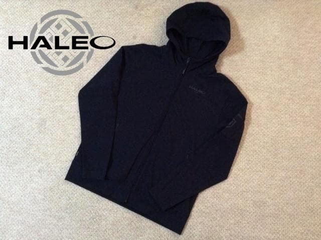 ハレオ カーゴジップフーディー パーカー 黒 ブラック XXL ジム HALEO