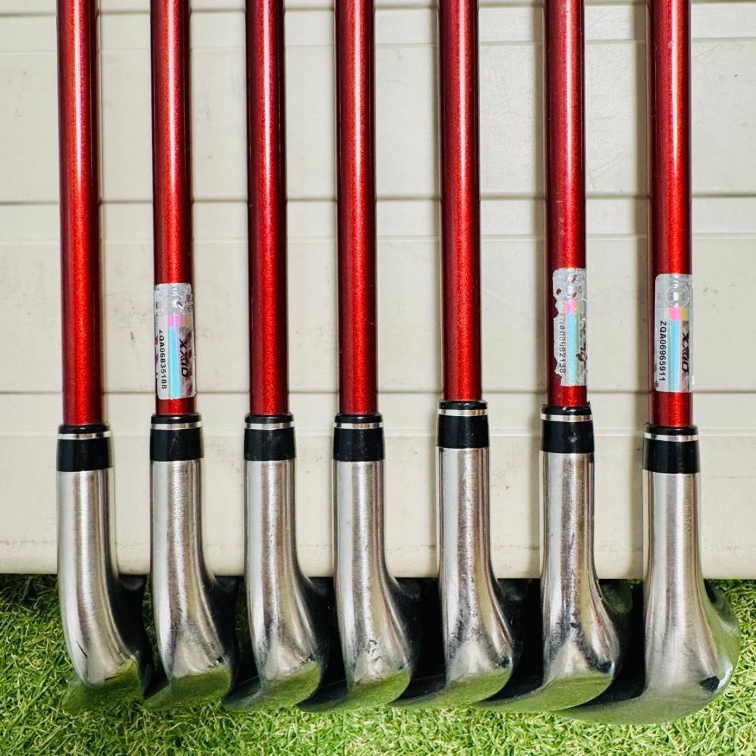 【良品】13代目ゼクシオ XXIO13 レッド メンズアイアンセット 7本 R