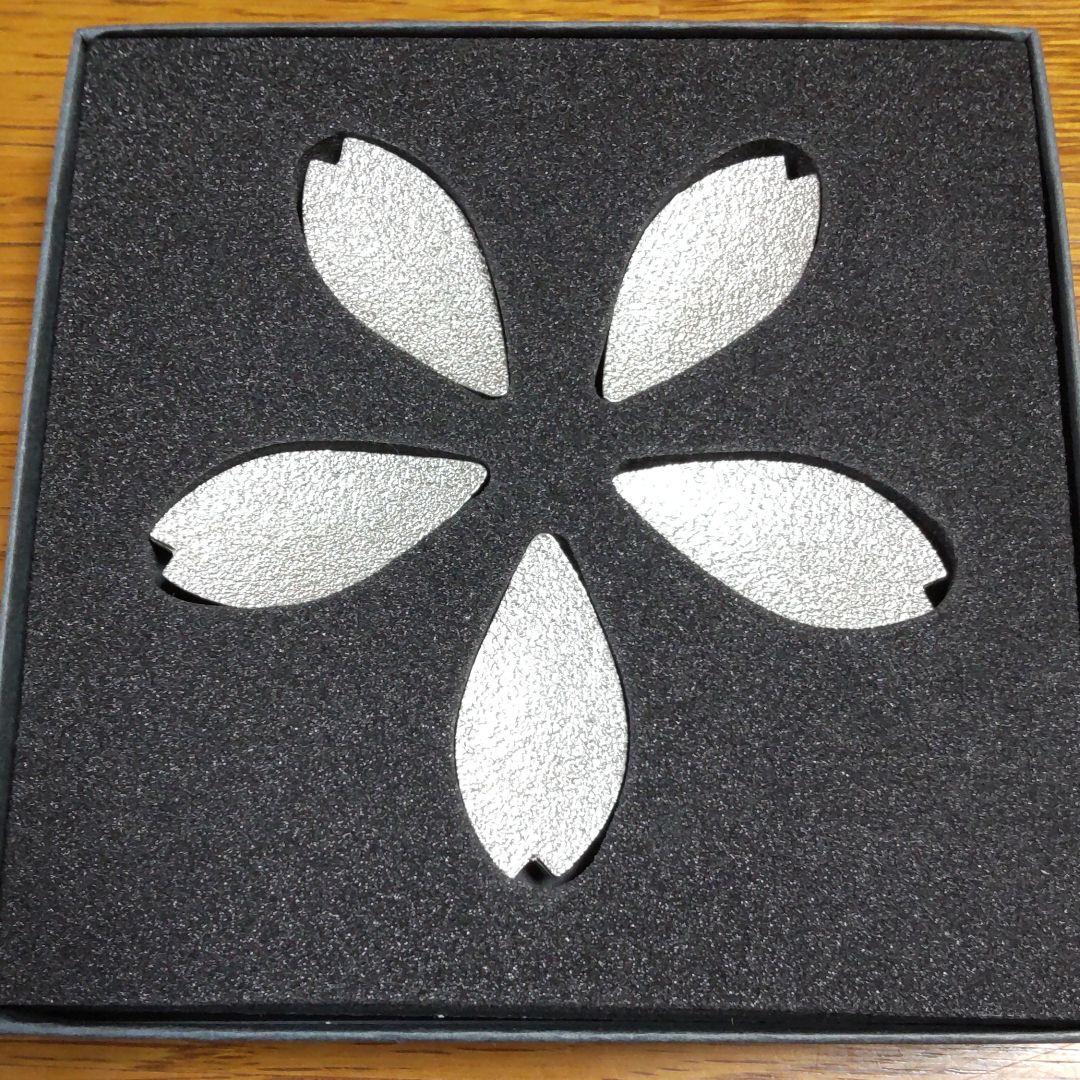 能作 箸置き「桜」5個セット 錫のカトラリーレスト