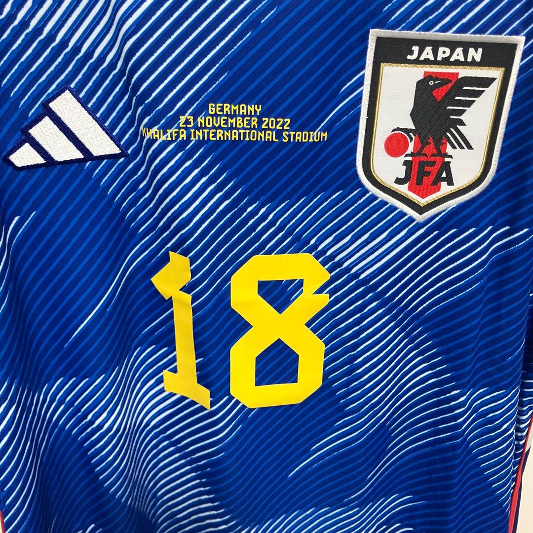 日本代表ユニフォーム #18 浅野拓磨 カタールワールドカップ ドイツ戦