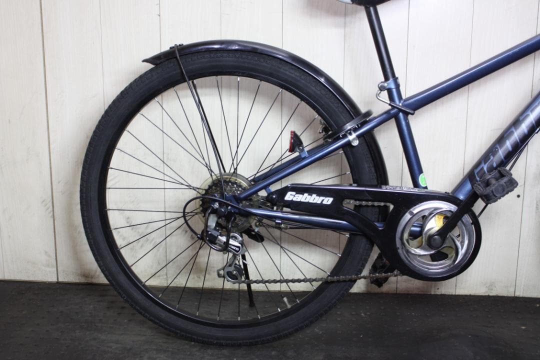 人気！GABBRO 26インチ シマノ6速 LED ストリート通勤クロス