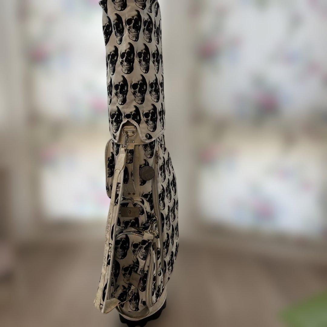 【週末限定値引】MARK&LONA スカル総柄 キャディバッグ ヘッドカバー