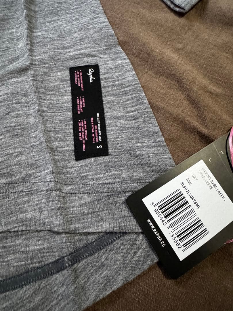 新品未使用‼️Rapha ラファ メリノ ロングスリーブベースレイヤー グレーS