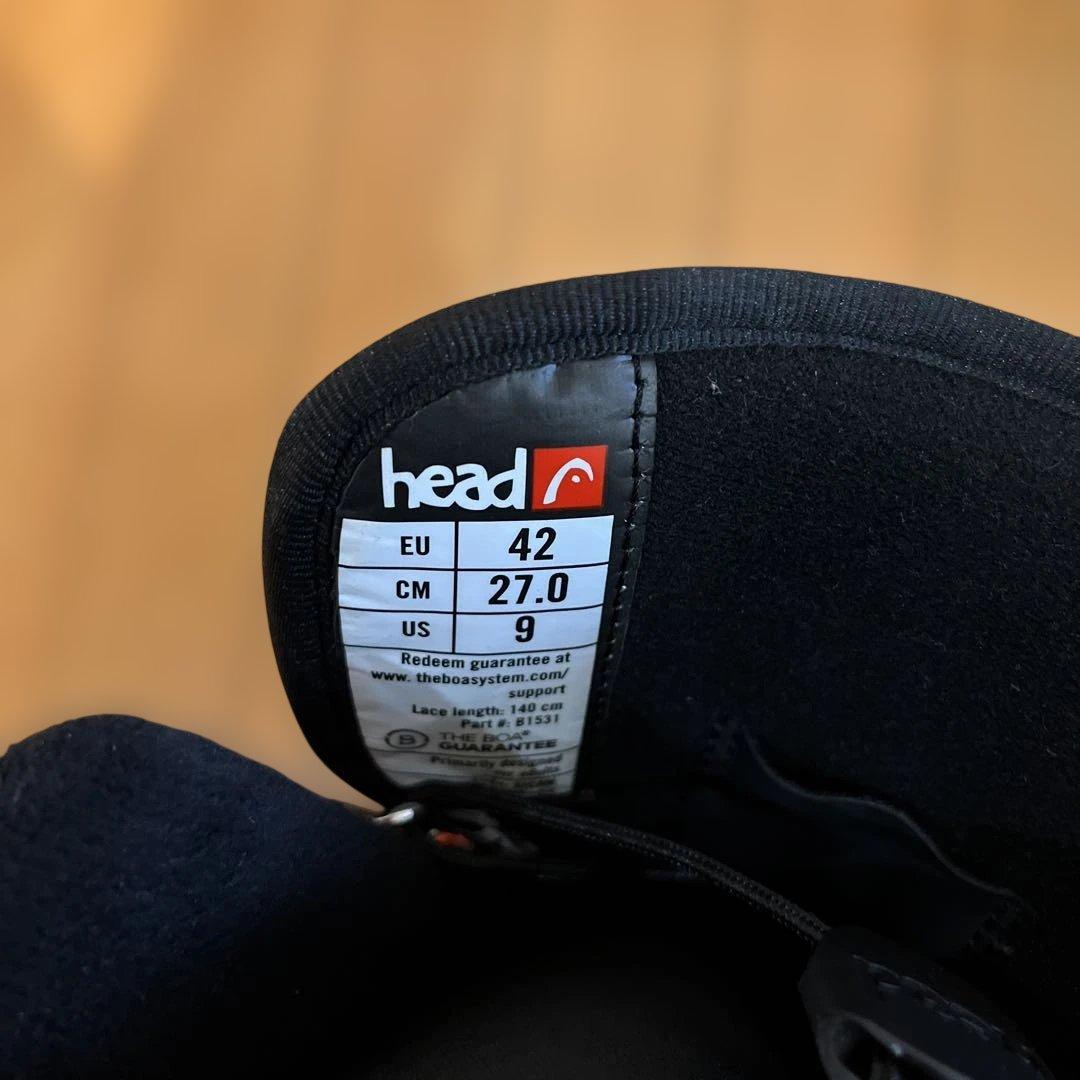 【美品】 head スノーボードブーツ ブラック 男性用