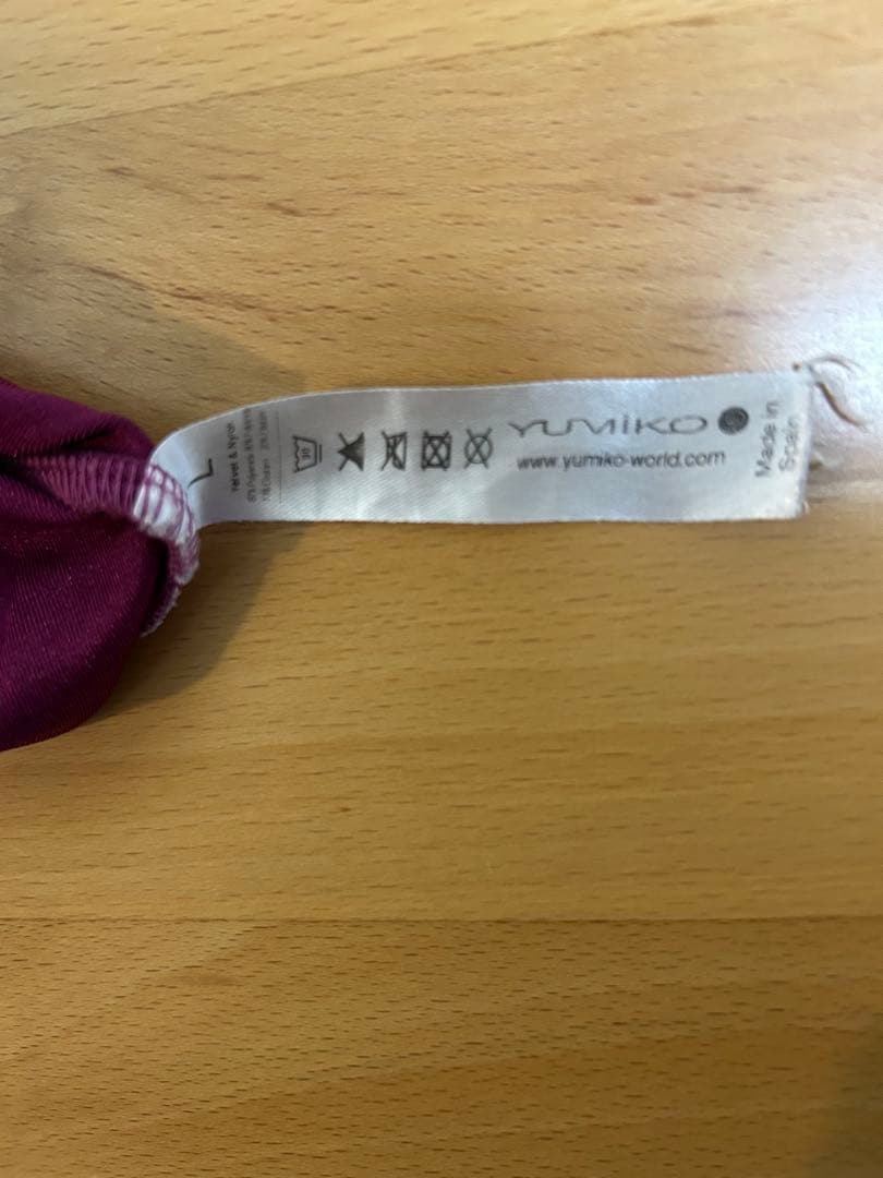 レオタードyumiko 紫色 メッシュ背面 バレエ レオタード