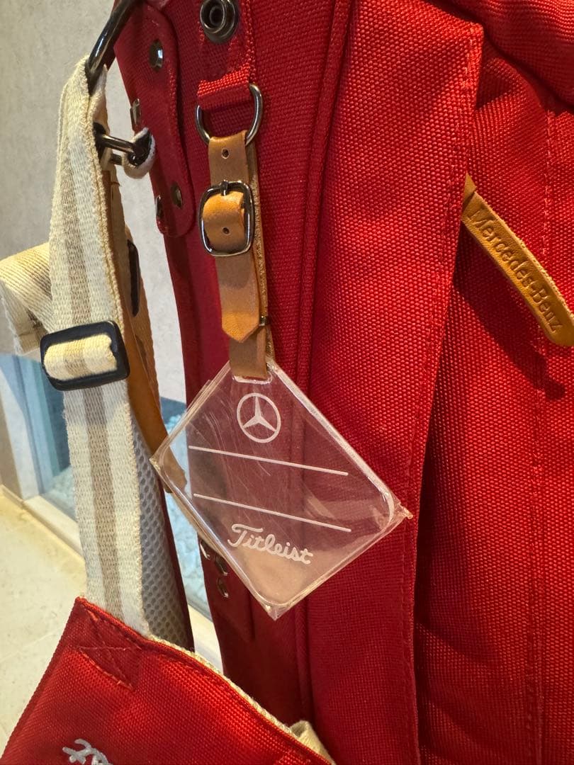 【美品】Titleist ゴルフバッグ 赤 Mercedes-Benzコラボ