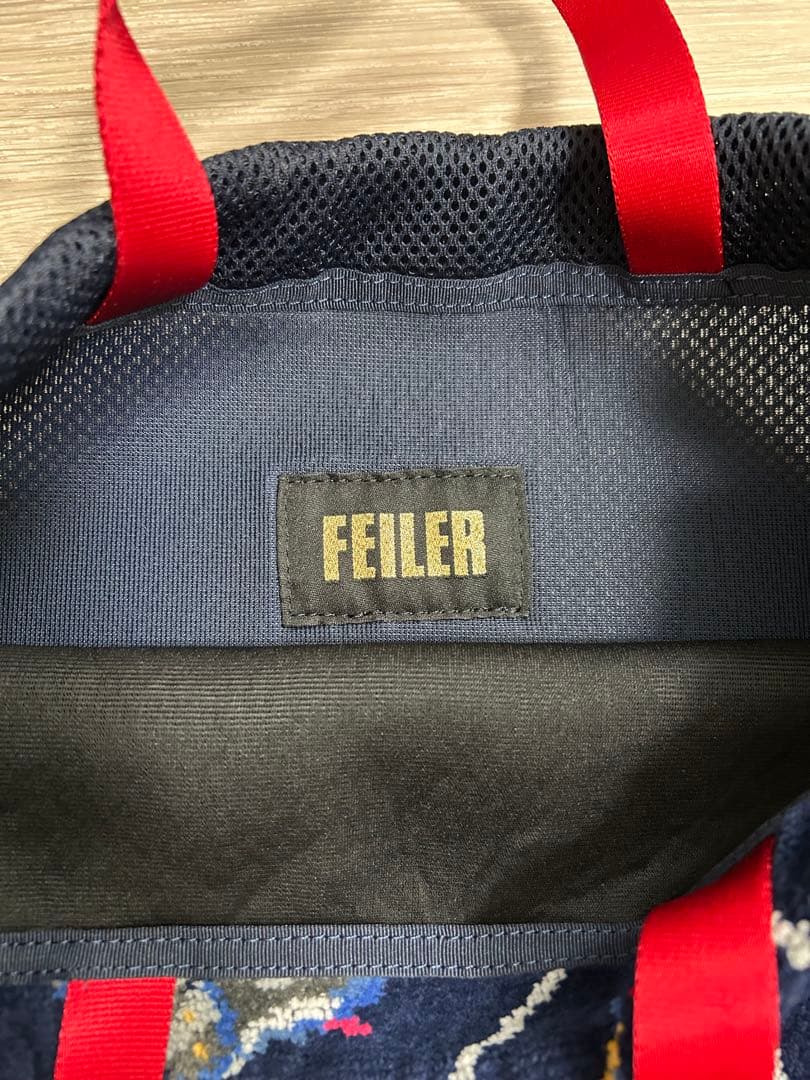 【新品未使用】フェイラーFEILER ナップサック&ポーチ ゴルフ ネイビー系