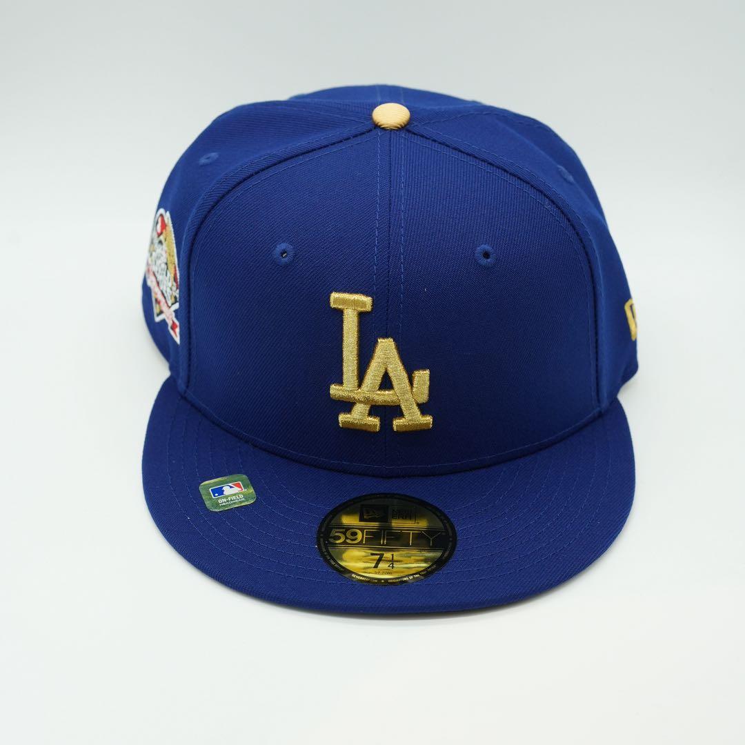 新品ロサンゼルス・ドジャース 59FIFTY キャップゴールド 7 1/4