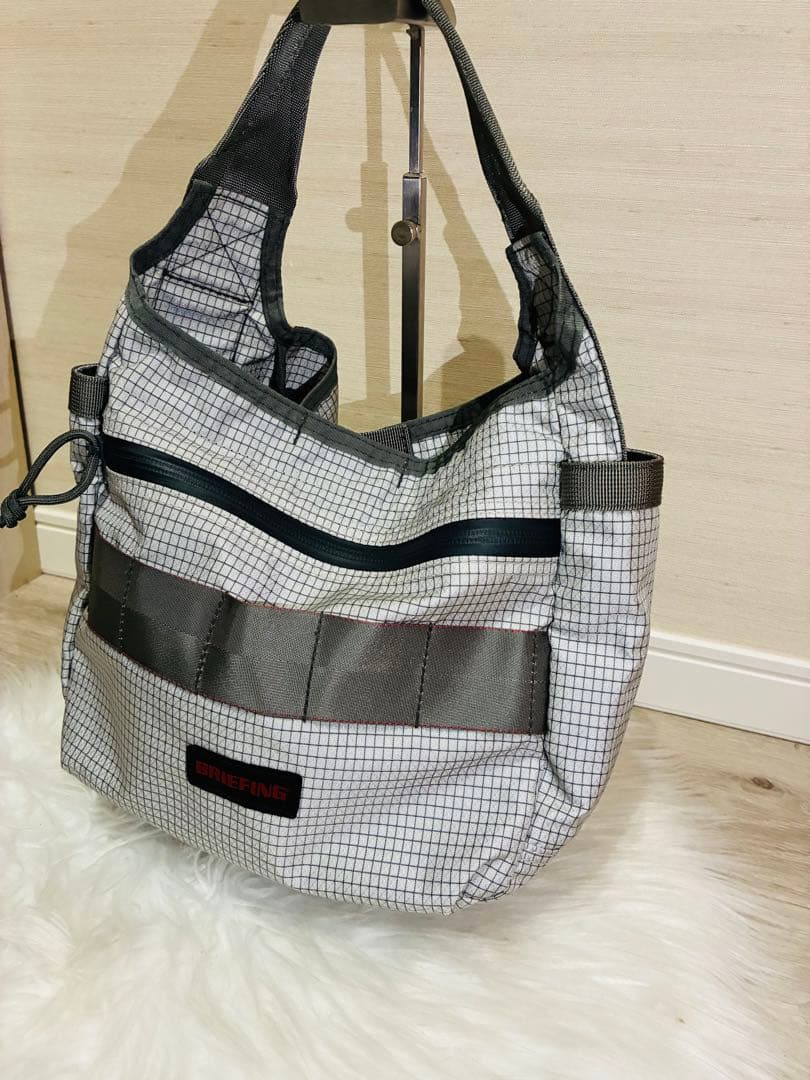 新品未使用　BRIEFING GOLF カートバッグ リップストップ グレー