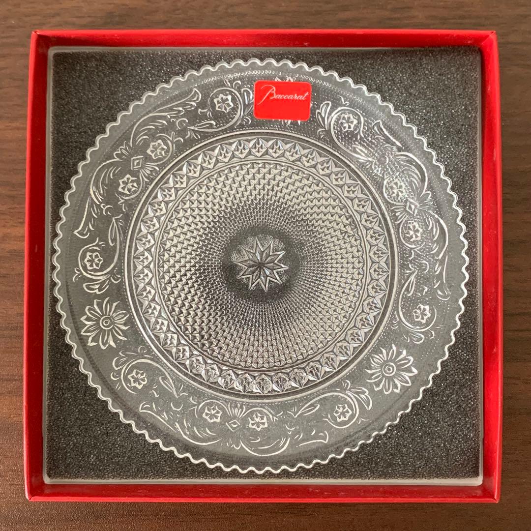 ❣️必見❣️未使用❣️バカラ❣️皿❣️プレート❣️アラベスク❣️クリスタル❣️小皿❣️12cm❣️