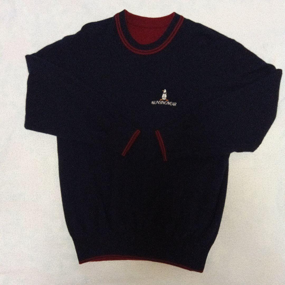 Munsingwear 赤 クルーネック セーター