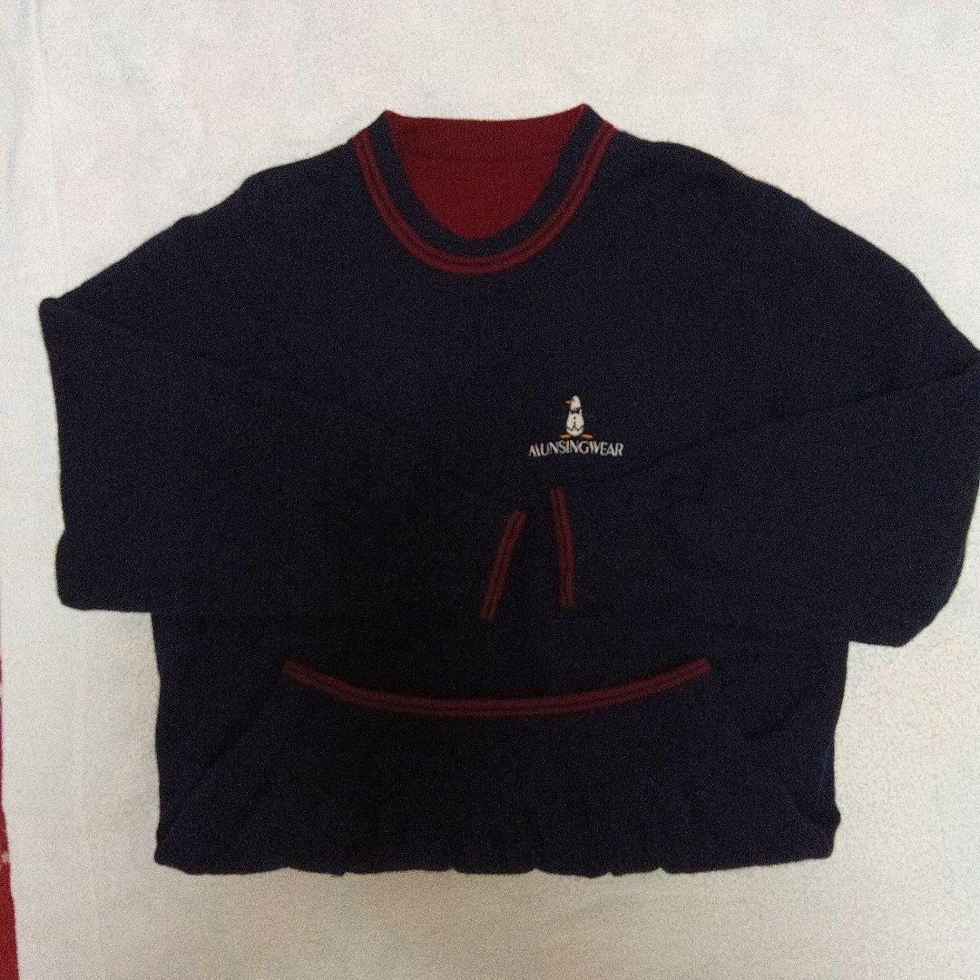 Munsingwear 赤 クルーネック セーター