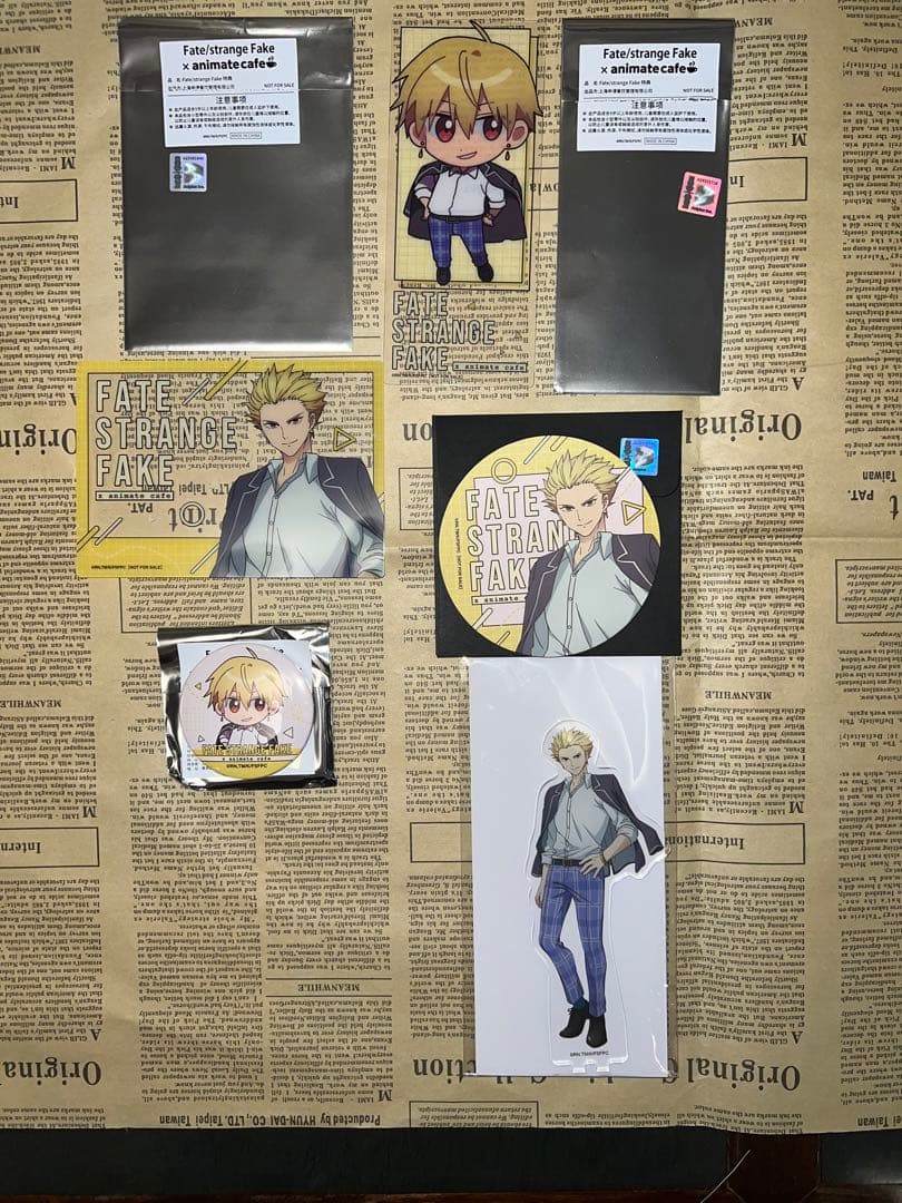 Fate/strange Fake 中国上海 カフェ ギルガメッシュ 5点セット