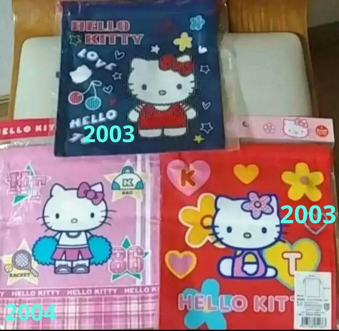 Sanrio サンリオ ハローキティ バッグ&巾着&ハンカチ他　平成レトロ