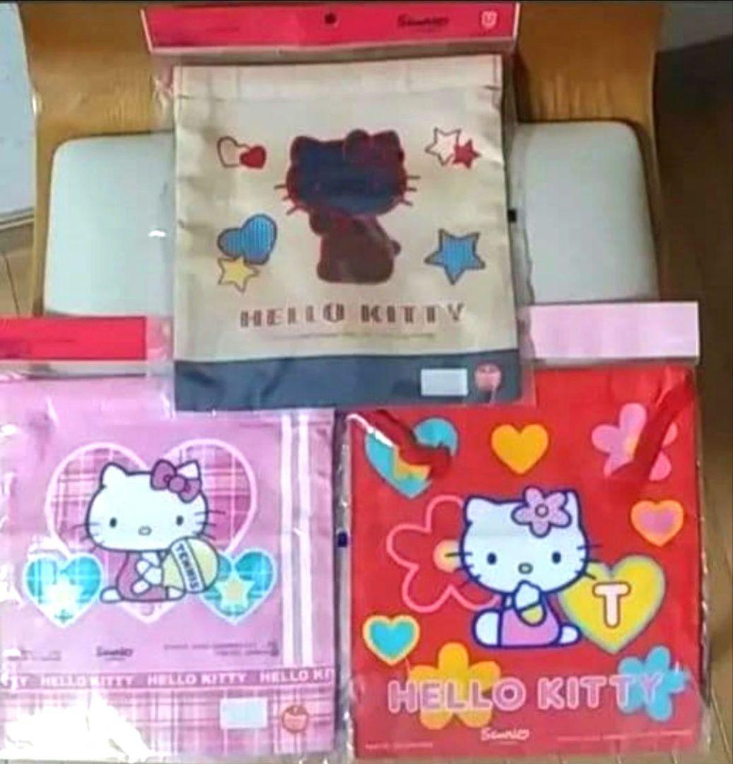 Sanrio サンリオ ハローキティ バッグ&巾着&ハンカチ他　平成レトロ