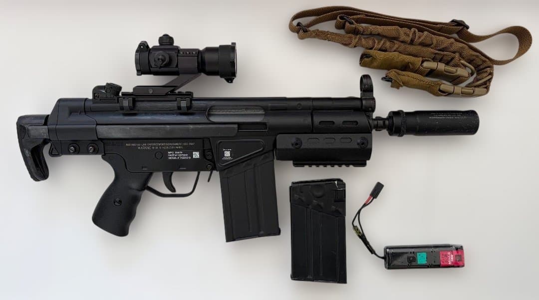 東京マルイ H&K G3 SAS HC　500連射マガジン2本　ドットサイト付き