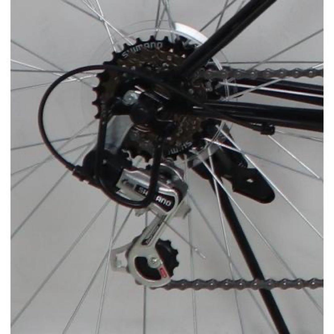 クロスバイク 700C 6段変速 自転車 チャリ 軽量 700×28C